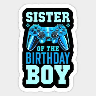 Sister of the Birthday Video Birthday Sticker